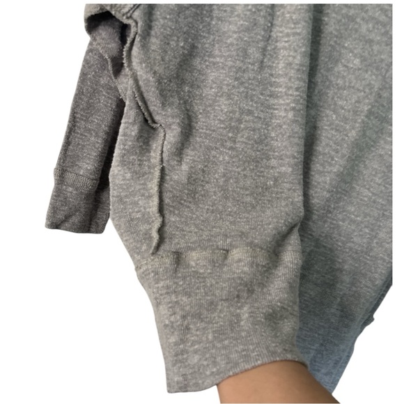 Free People off the shoulder sweater gray size S EUC I-6 - Picture 5 of 5